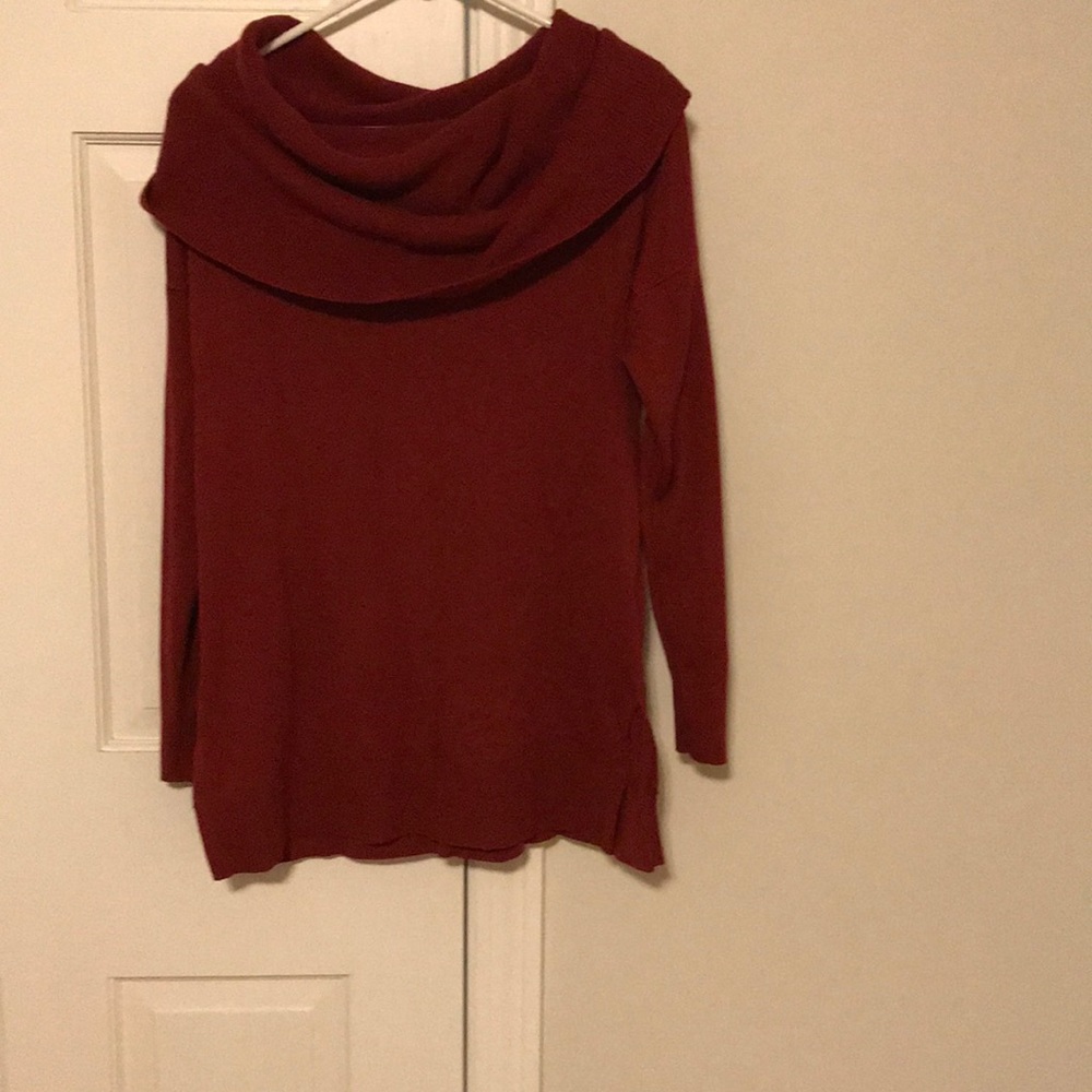 Red Carson sweater